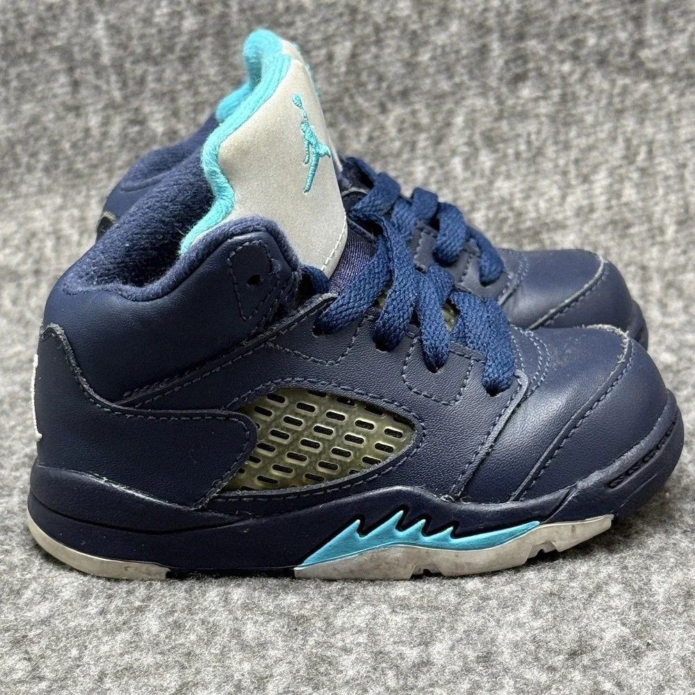 Nike Air Jordan 5 Retro Obsidian Blue 440890-405 Toddler Baby Size 5C